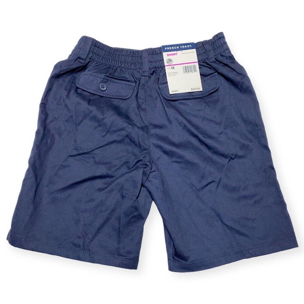FRENCH Toast NAVY SHORTS Uniform Girl SZ‎ 12 Elastic Waist